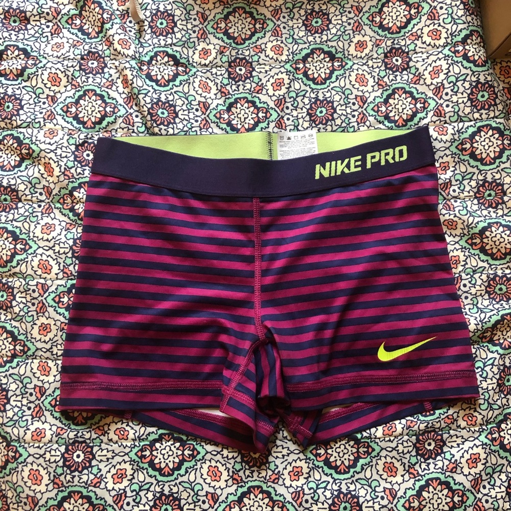 Purple/Pink Nike Pro Spandex